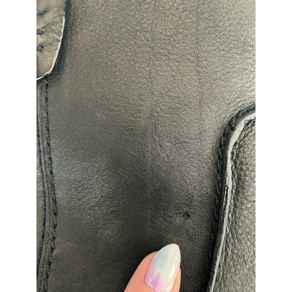 NWOT Bass & Co Sophia Black Leather Pull On Heeled Booties Size Women's 9.5 - Picture 10 of 10